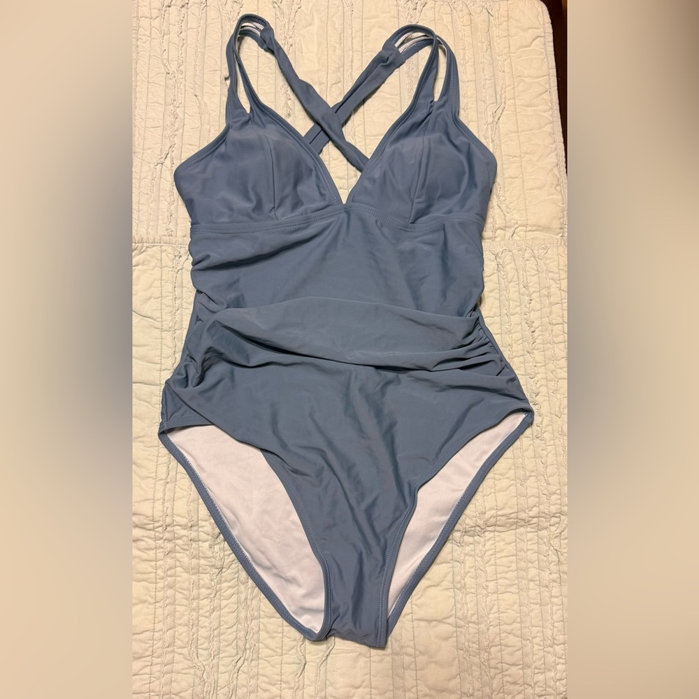 Cupshe Blue One Piece Swimsuit - Picture 3 of 4